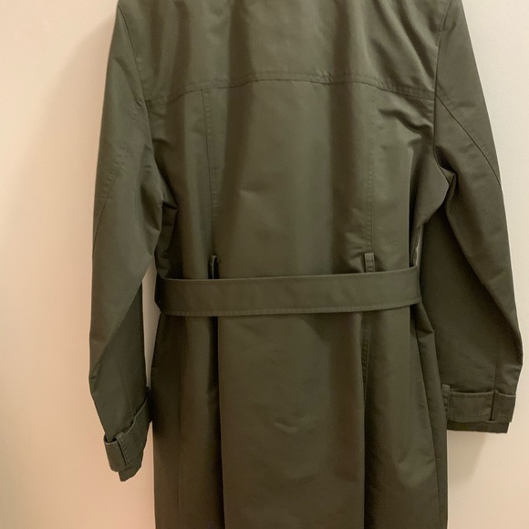 Classic Olive Green Trench Coat by LL Bean - Picture 6 of 7